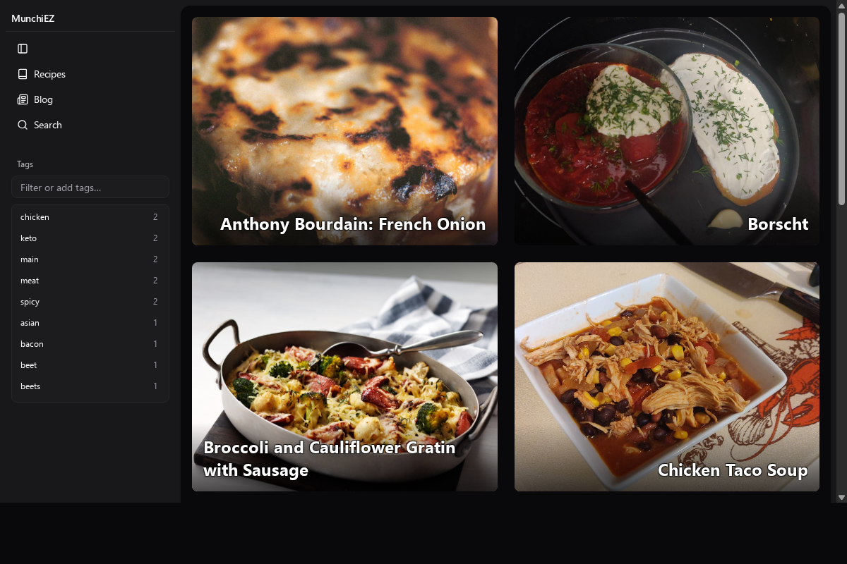 Screenshot of MunchiEZ