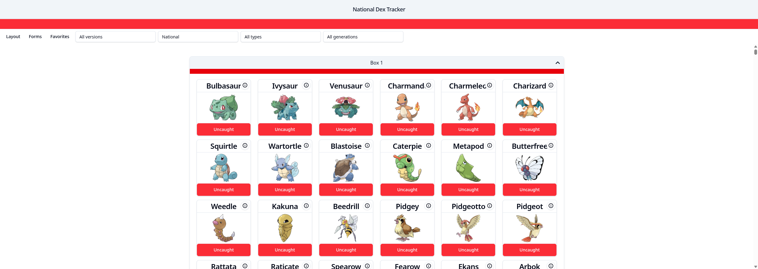 Screenshot of Gotta Catch 'Em All